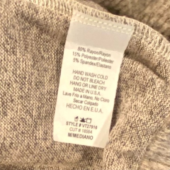 NWOT Loose Fit Cowl Neck Pullover by Vanilla Bay, Color: Oatmeal Size: M - Picture 4 of 6